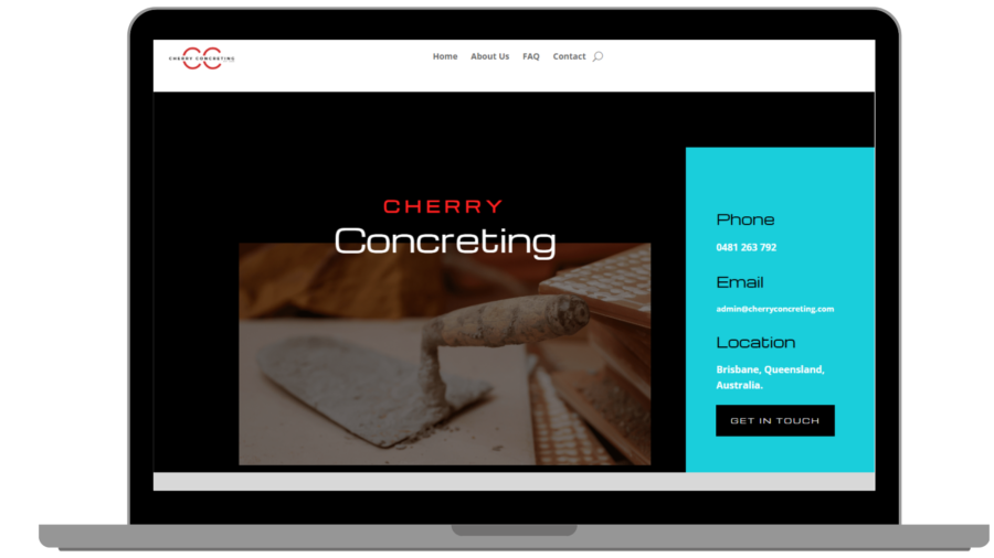 Cherry Concreting — Trade Services Website