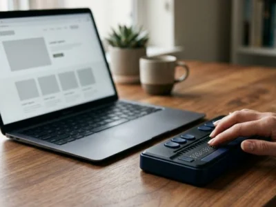 Accessibility contrast and keyboard navigation testing on an Australian business website